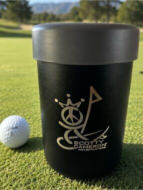 NWT Scotty Cameron Gallery HYDRO FLASK Black Peace Surfer Cooler Cup 12 oz Golf